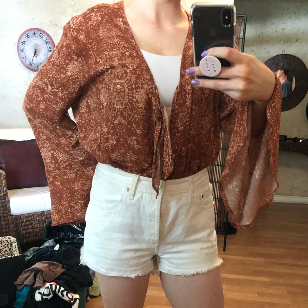 Nordstrom front tie bodysuit